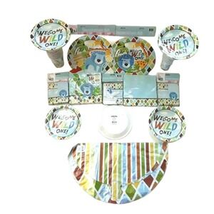 Happy Birthday 1st Birthday Welcome Wild 1 Decoration Kit Bundle